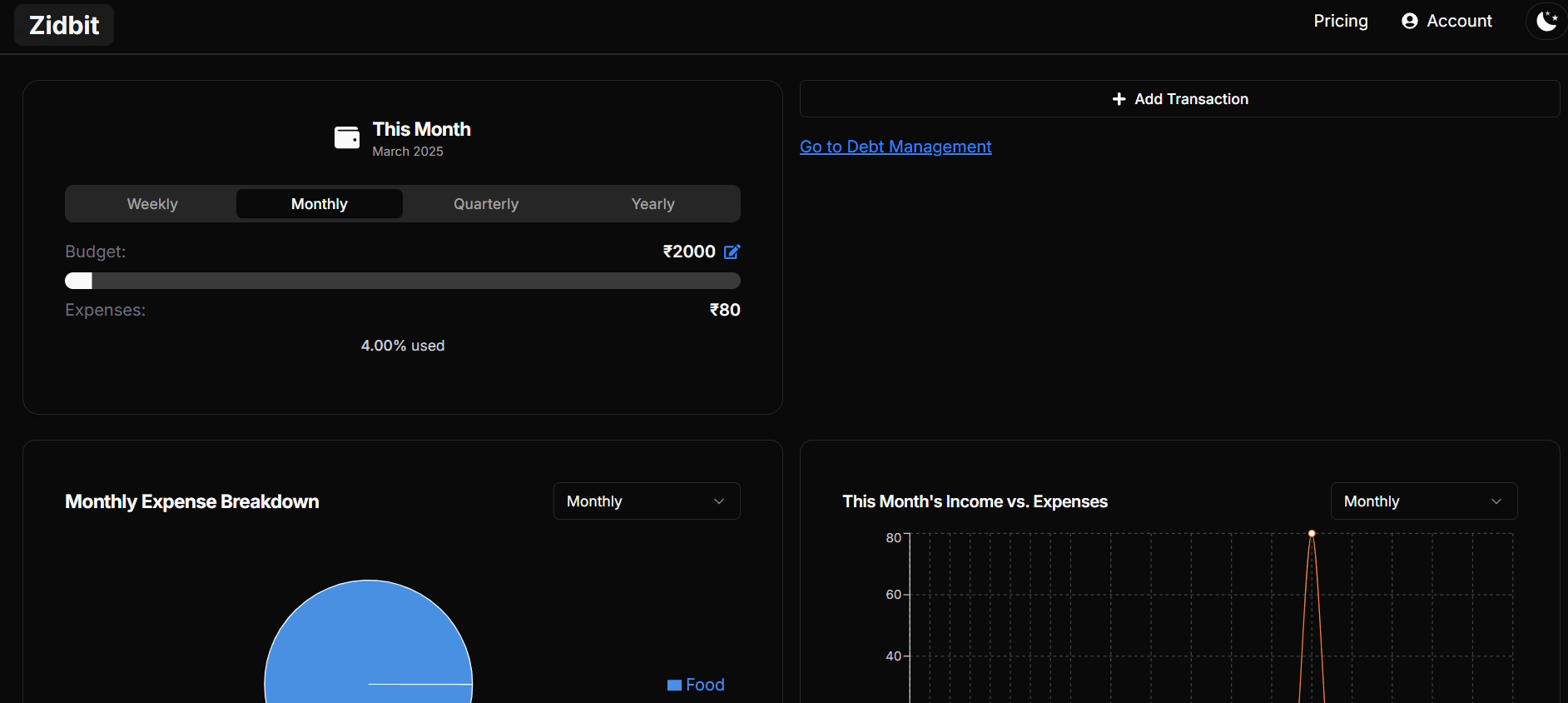 Advanced Personal Finance and Budgeting App